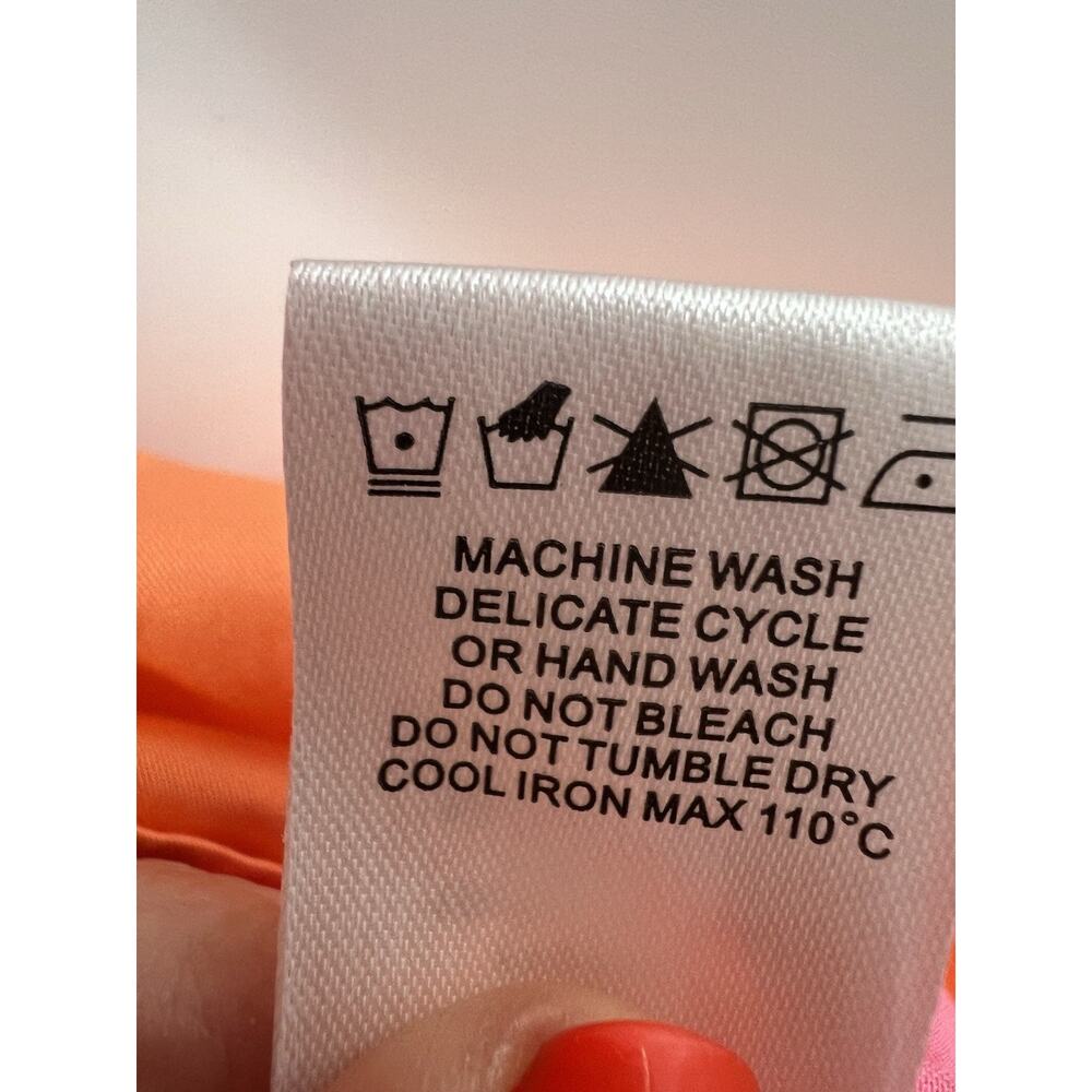 Crosby by Molly Burch Women’s Brawley Dress Pink Bellini Color block Size Medium - Picture 7 of 9